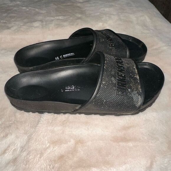 Birkenstock Barbados Men\'s Black EVA Slide Sandals Size 9 Casual main image 4